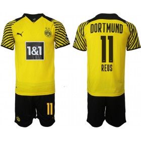 Fußballtrikots BVB Borussia Dortmund Marco Reus 11 Kinder 2021-2022 Kurzarm Heimtrikotsatz kaufen 